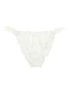 Mc2 Saint Barth Embroidered-eyelet Bikini Bottoms In White