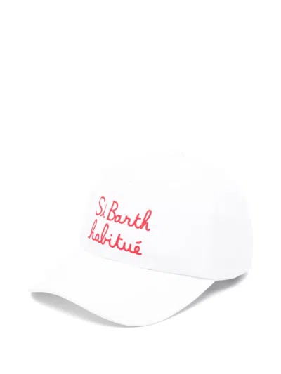 Mc2 Saint Barth Embroidered-logo Cap In White