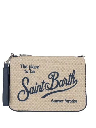 Mc2 Saint Barth Embroidered-logo Clutch Bag