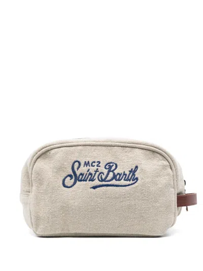 Mc2 Saint Barth Embroidered-logo Make-up Bag