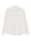 Mc2 Saint Barth Embroidered-logo Shirt In Neutral