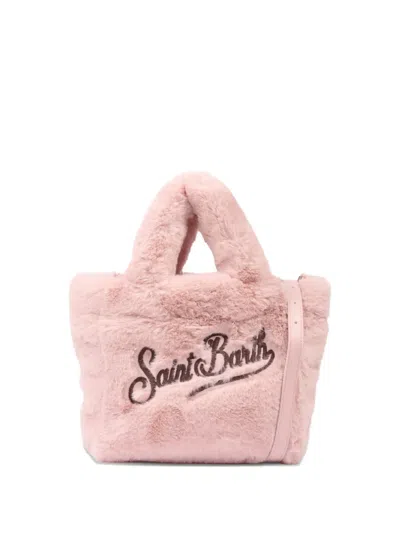 Mc2 Saint Barth Embroidered-logo Tote Bag In Pink