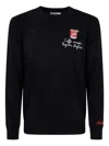 Mc2 Saint Barth Embroidered Long-sleeve Sweater In Black