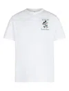 Mc2 Saint Barth Man Cotton T-shirt With Mickey Mouse Print And Embroidery Disney Special Edition In White