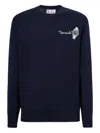 Mc2 Saint Barth Embroidered-motif Sweater In Blue