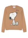 Mc2 Saint Barth Embroidered-motif Sweater In Brown