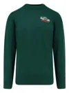 Mc2 Saint Barth Embroidered-motif Sweater In Green