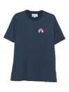 Mc2 Saint Barth Embroidered-motif T-shirt In Blue