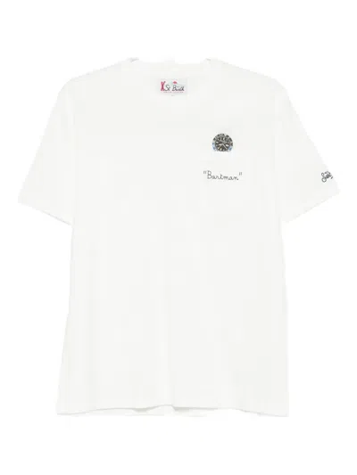 MC2 SAINT BARTH EMBROIDERED-MOTIF T-SHIRT