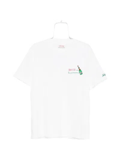 Mc2 Saint Barth Embroidered Portofino T-shirt In White
