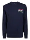 Mc2 Saint Barth Embroidered Sweater In Blue