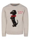 Mc2 Saint Barth Embroidered Sweater In Neutrals