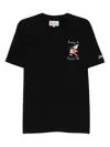 Mc2 Saint Barth Embroidered T-shirt In Black