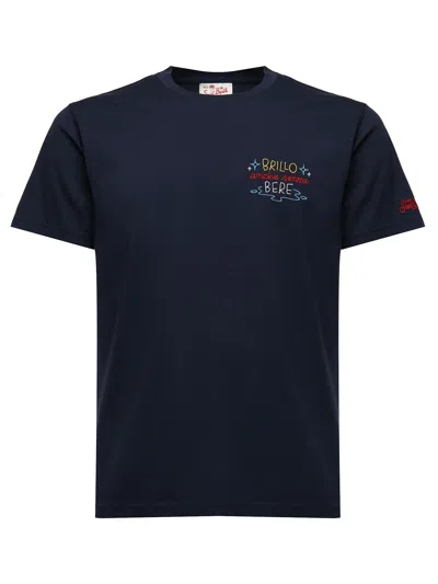 Mc2 Saint Barth Embroidered T-shirt In Blue