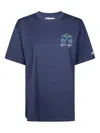 Mc2 Saint Barth Embroidered T-shirt In Blue