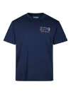 Mc2 Saint Barth Embroidered T-shirt In Blue