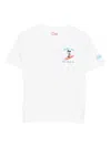 Mc2 Saint Barth Embroidered T-shirt In White