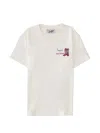 Mc2 Saint Barth White Graphic Crew Neck T-shirt In White