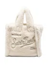 Mc2 Saint Barth Embroidered Tote Bag In Neutral