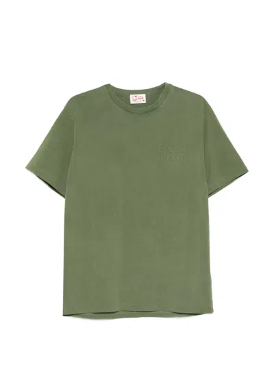 Mc2 Saint Barth Embroidered-logo T-shirt In Green