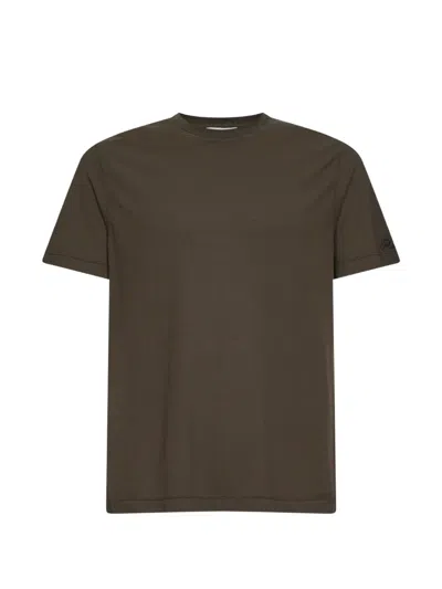 Mc2 Saint Barth Embroidered-sleeve Cotton T-shirt In Green