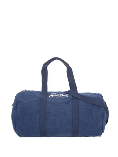 Mc2 Saint Barth Embroidere-logo Holdall In Pink