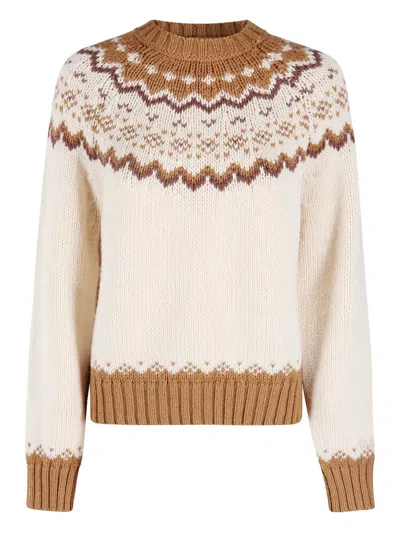 MC2 SAINT BARTH EMBROIDERY-DETAIL CREW-NECK SWEATER