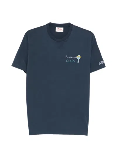 Mc2 Saint Barth Embroidery T-shirt In Blue