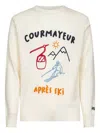 Mc2 Saint Barth Embroidery Wool Sweater In Neutral