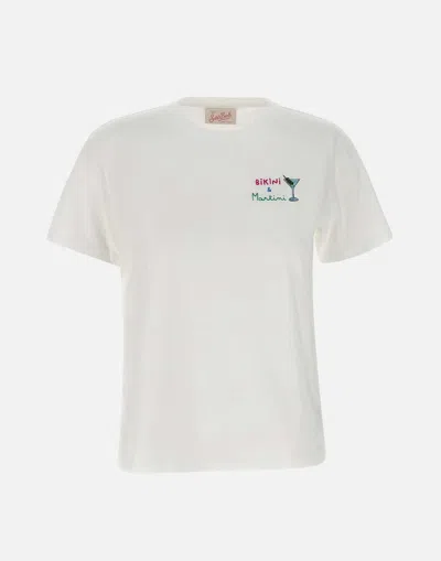 Mc2 Saint Barth Emilie Bikini Martini Cotton T Shirt