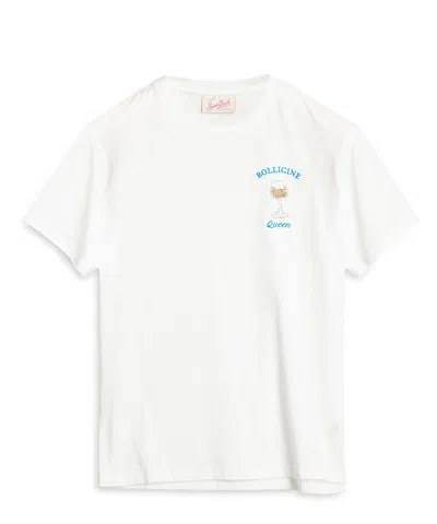 Mc2 Saint Barth Emilie Bollicine Queen T-shirt In White