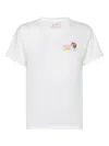 Mc2 Saint Barth Emilie Cocktail-embellished T-shirt In White