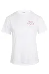 Mc2 Saint Barth Emilie Crew Neck T-shirt Ibiza Party In White