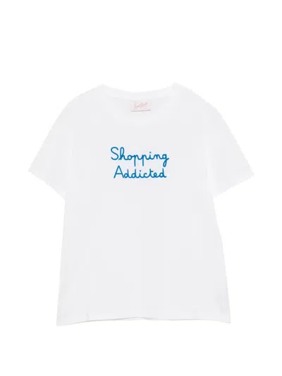 Mc2 Saint Barth Emilie Embroidered Short-sleeve T-shirt In White