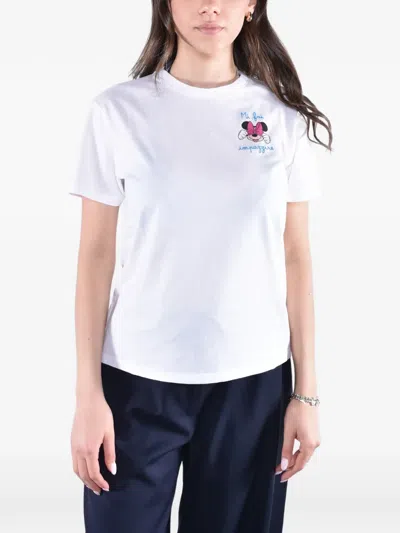 Mc2 Saint Barth Emilie Graphic-print T-shirt In White