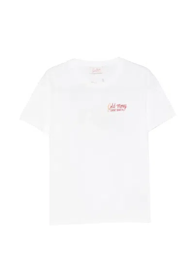 Mc2 Saint Barth Emilie Logo-print Crew-neck T-shirt In White