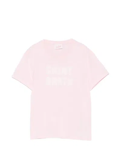 Mc2 Saint Barth Emilie Sequin-embellished Logo-patch T-shirt In Multi