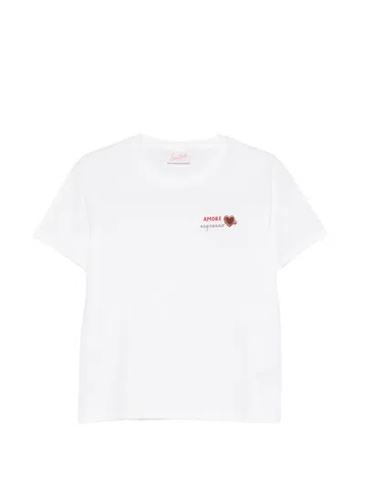 Mc2 Saint Barth Emilie Short-sleeves T-shirt In White