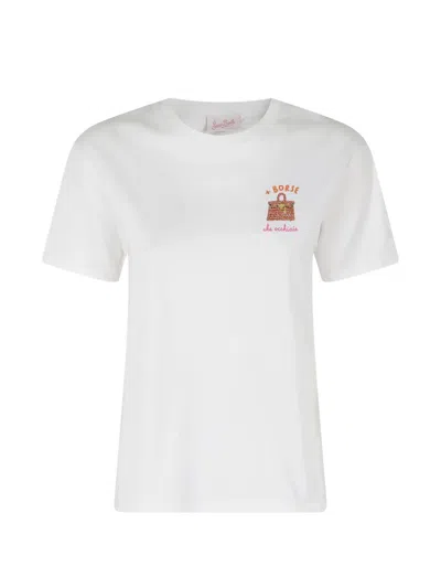 Mc2 Saint Barth Emilie Rhinestone-embellished T-shirt In White