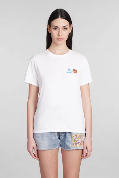 Mc2 Saint Barth Emilie T-shirt In White Cotton