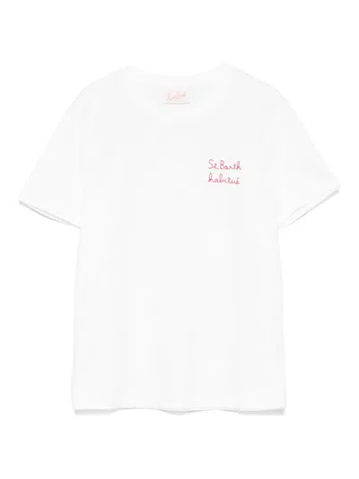 Mc2 Saint Barth Emilie T-shirt In White