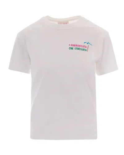 Mc2 Saint Barth Emilie T-shirt In White
