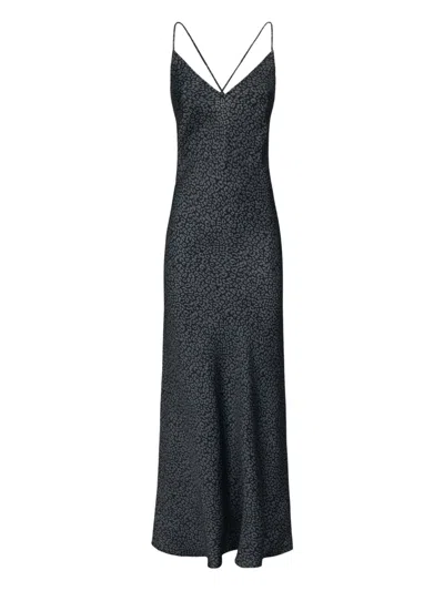 Mc2 Saint Barth Eydis Cross-back Leopard-print Maxi Dress In Black