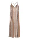 Mc2 Saint Barth Eydis Long Slip Dress In Multi