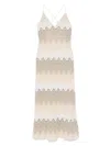 Mc2 Saint Barth Eydis Maxi Dress In Neutrals