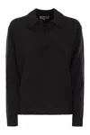 Mc2 Saint Barth Eze Polo-neck Sweater In Black