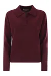 Mc2 Saint Barth Eze - Polo Neck Jumper In Red