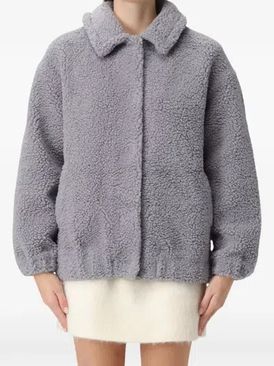 Mc2 Saint Barth Faux-fur Coat In Gray