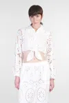 Mc2 Saint Barth Febe Shirt In White Cotton In White