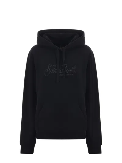 Mc2 Saint Barth Virginia Winter Sweatshirt In Black  
